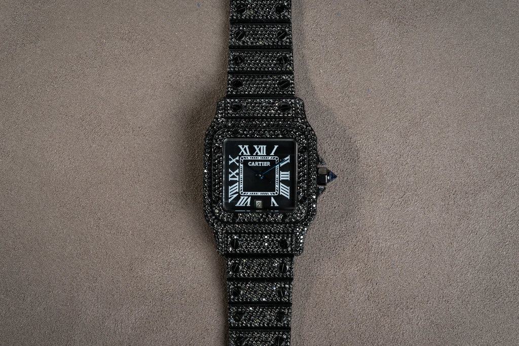 Cartier Santos 1564 Black Diamonds - Watches