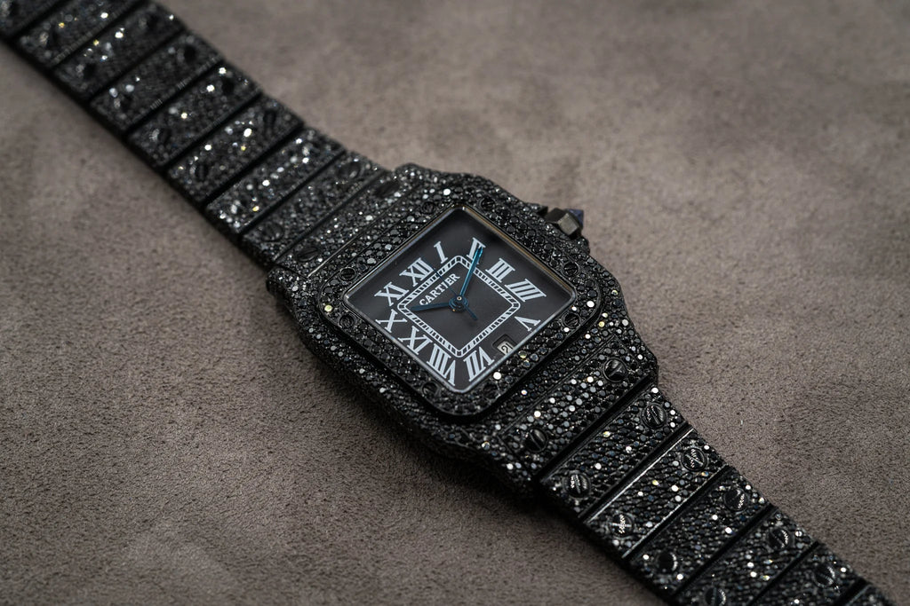 Cartier Santos 1564 Black Diamonds - Watches