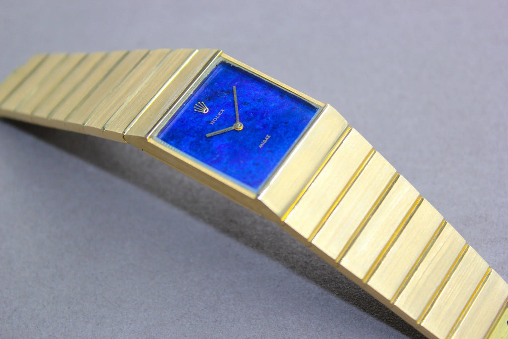Rolex Cellini King Midas Blue Lapis Lazuli Dial 18K Gold