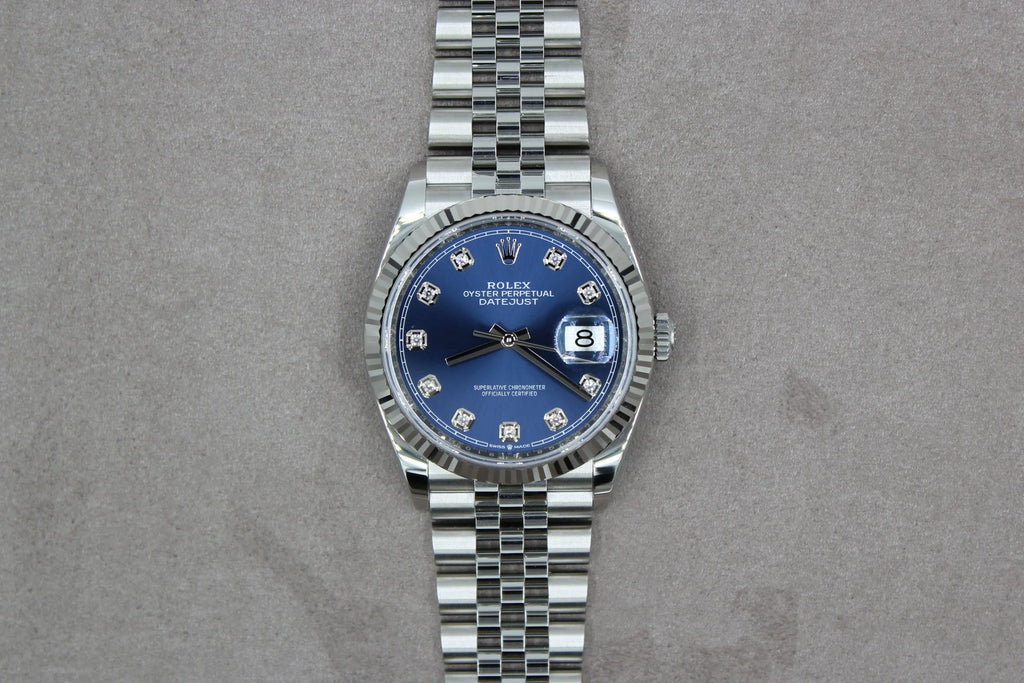 Rolex Datejust 36 126234 Blue Diamond Dial
