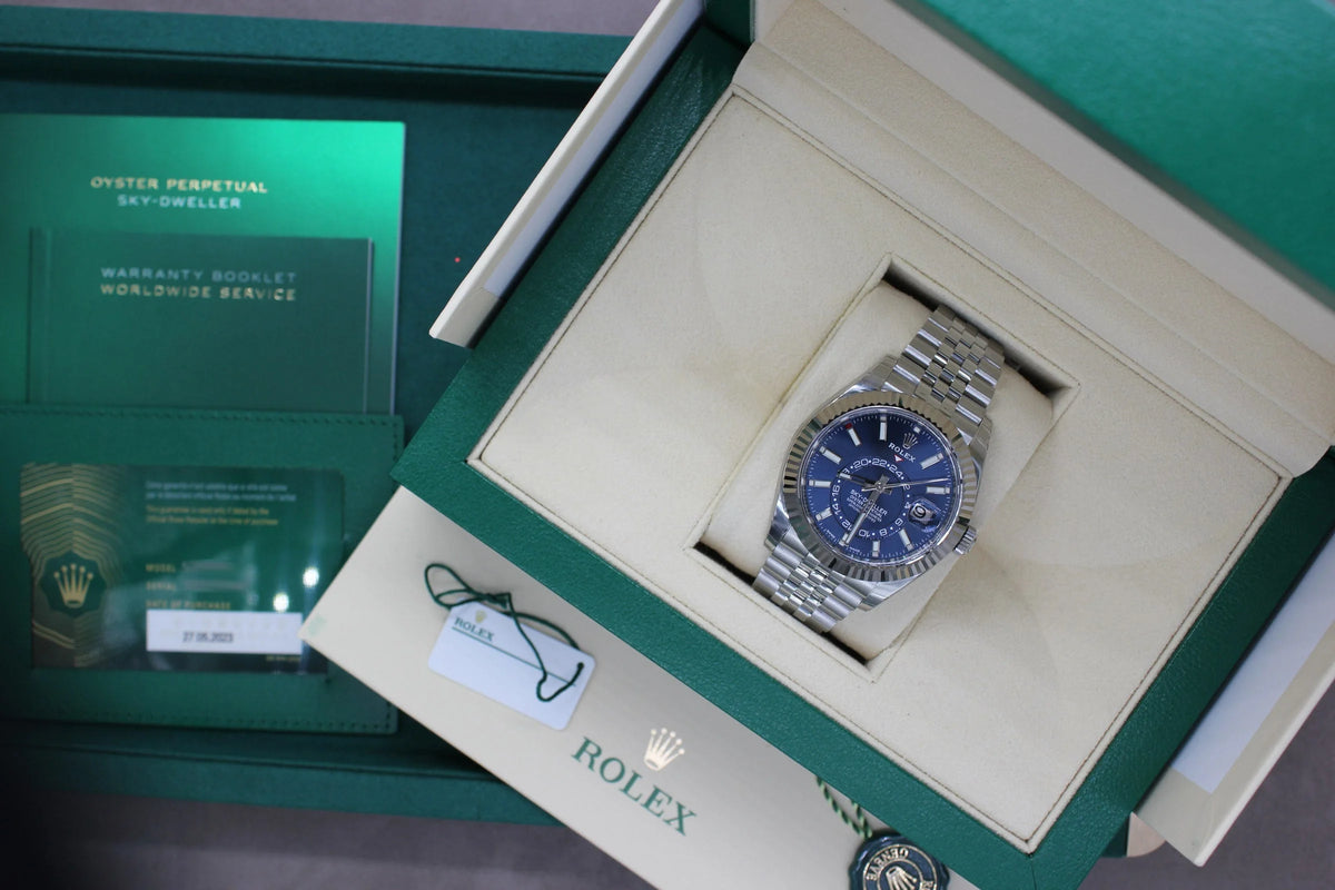 Rolex Sky-Dweller 326394 Blue Dial – Arev & Co.