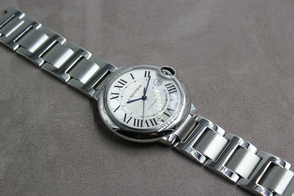 Cartier Ballon Bleu 42mm White Roman Dial