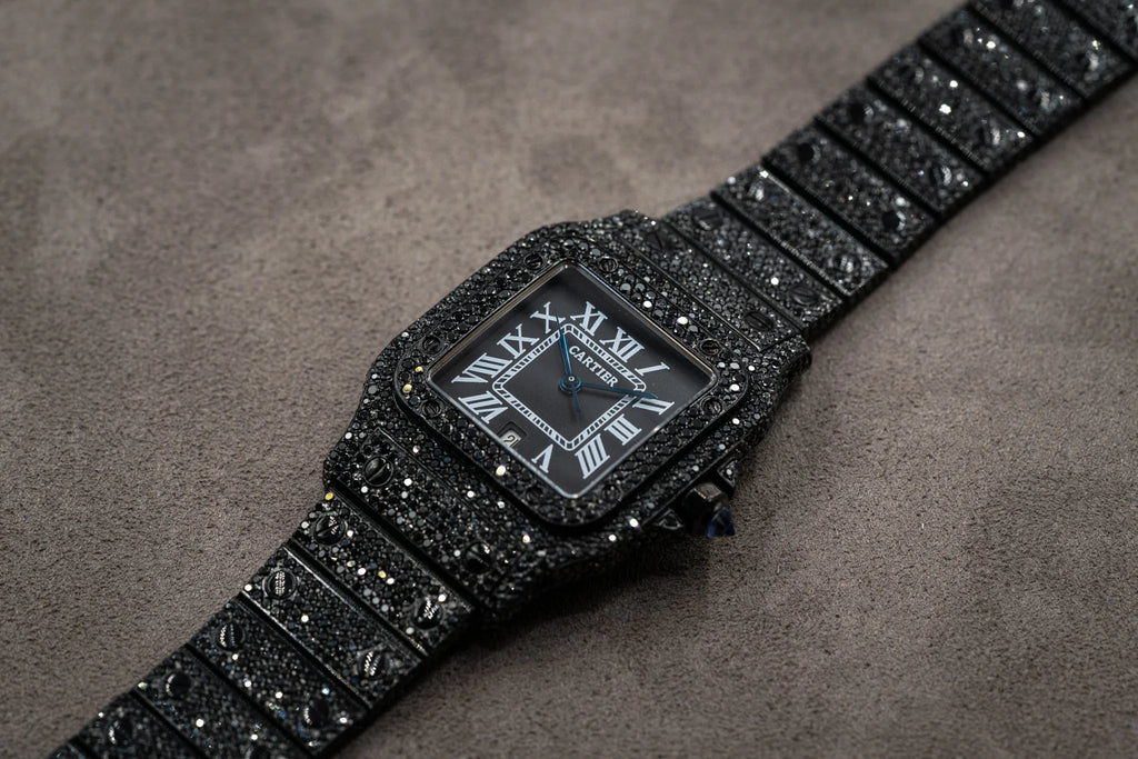 Cartier Santos 1564 Black Diamonds - Watches