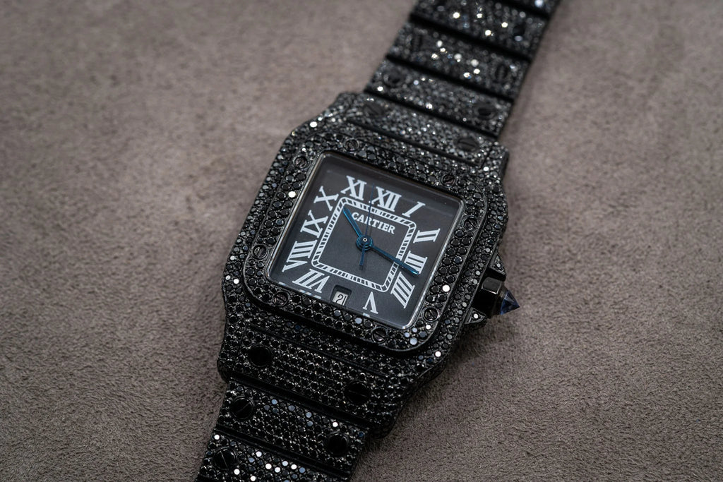 Cartier Santos 1564 Black Diamonds - Watches