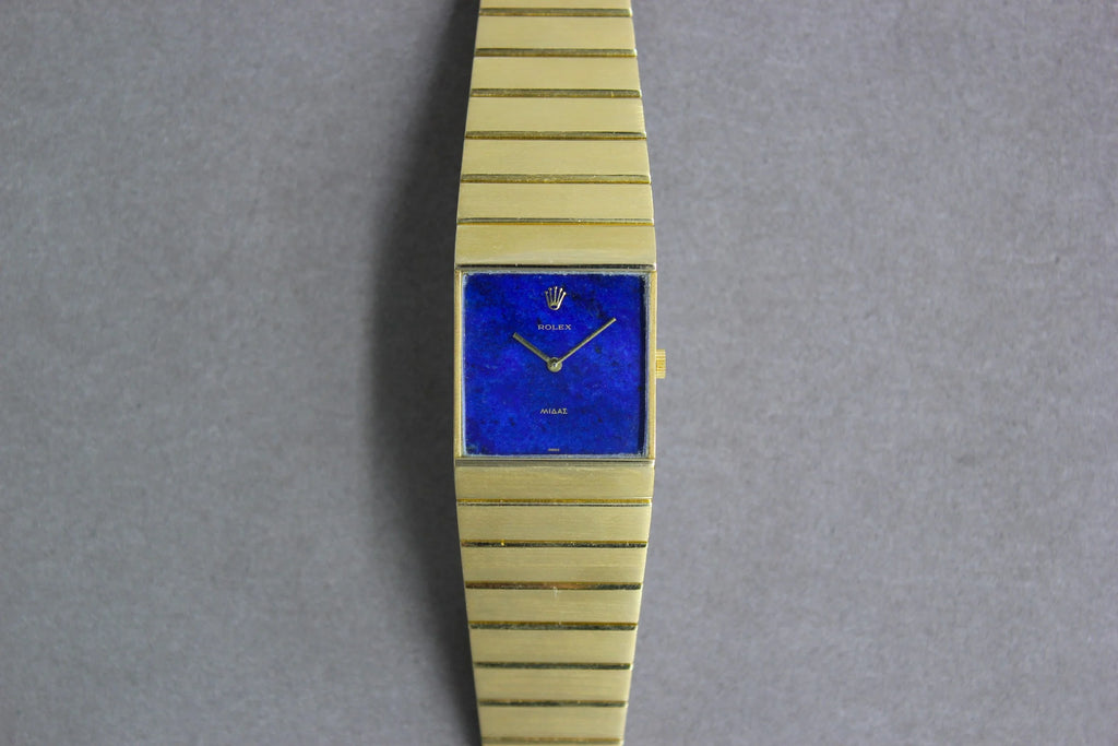 Rolex Cellini King Midas Blue Lapis Lazuli Dial 18K Gold