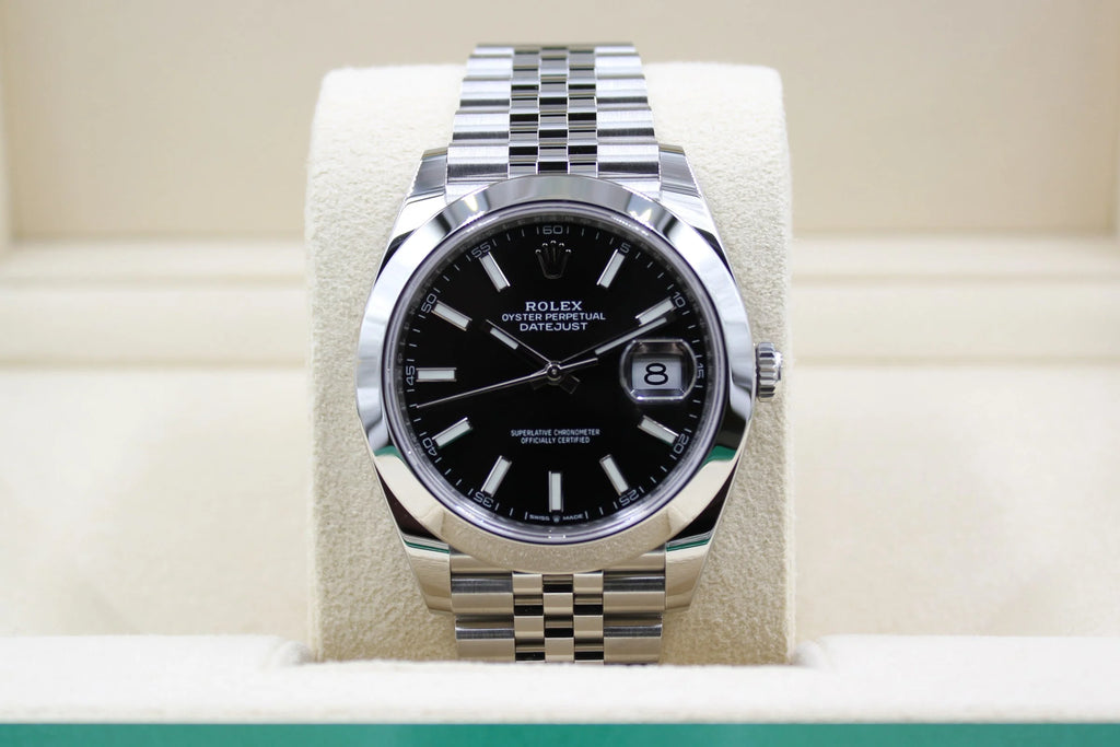 Rolex Datejust 126300 Black Index Dial