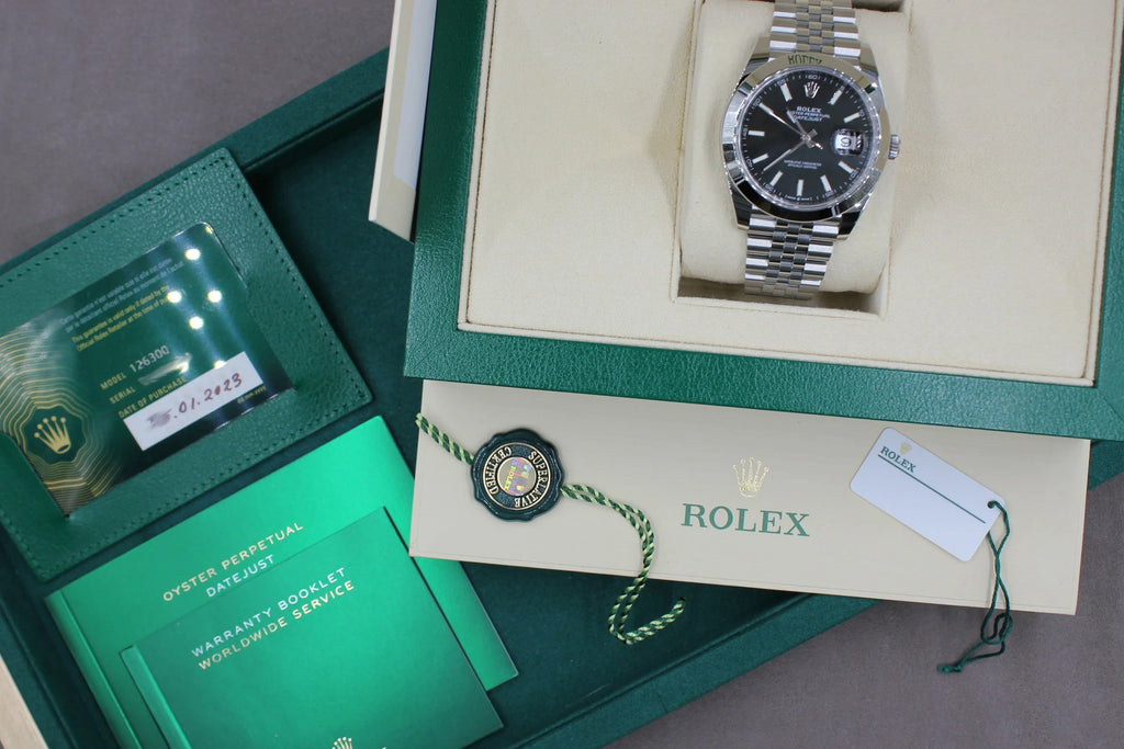 Rolex Datejust 126300 Black Index Dial