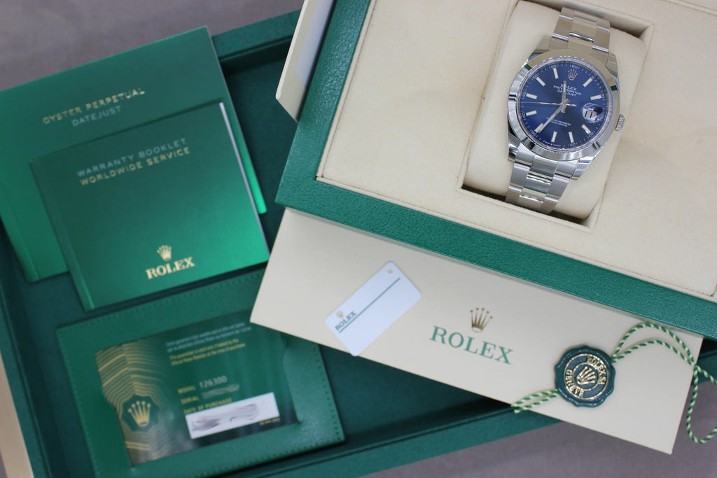 Rolex Datejust 126300 Blue Sunburst Dial