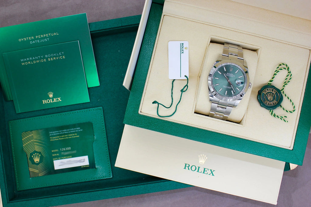 Rolex Datejust 126300 Mint Green Dial 2023