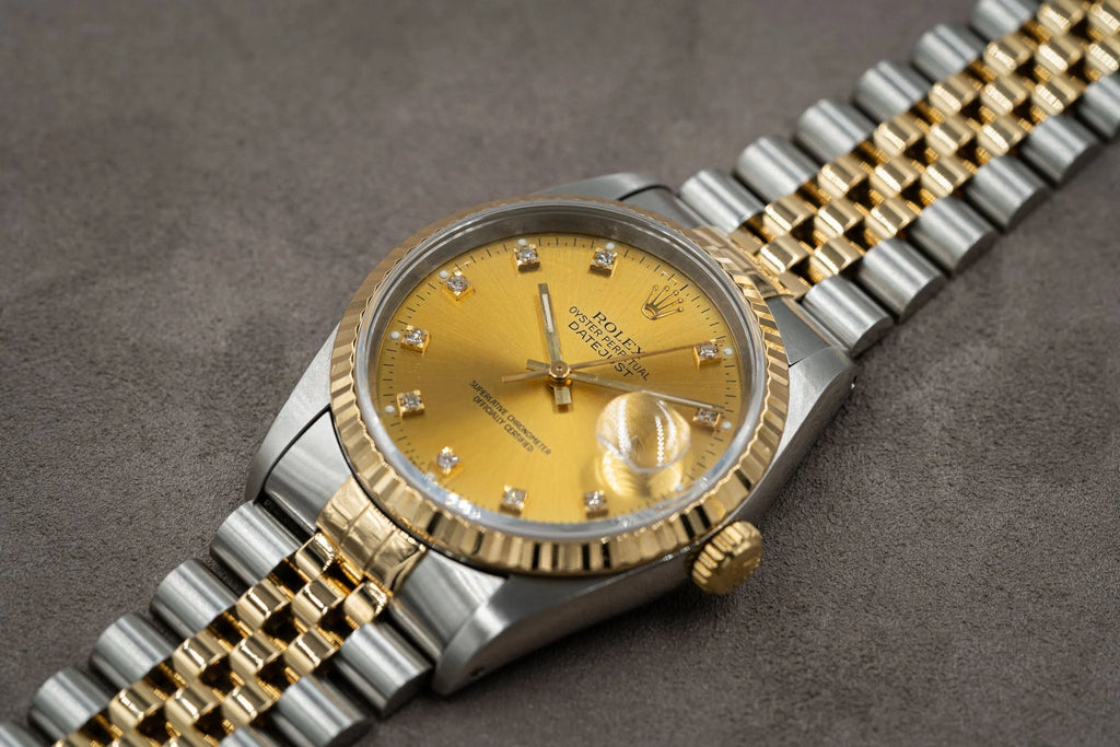 Rolex Datejust 16233 Diamond Champagne Dial