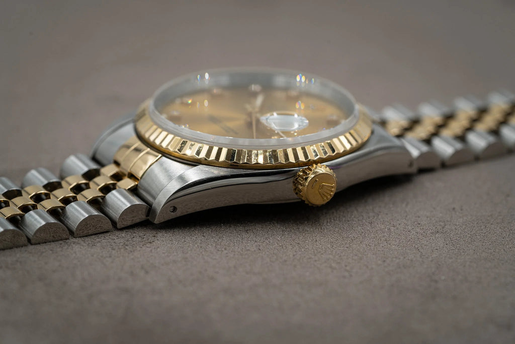 Rolex Datejust 16233 Diamond Champagne Dial