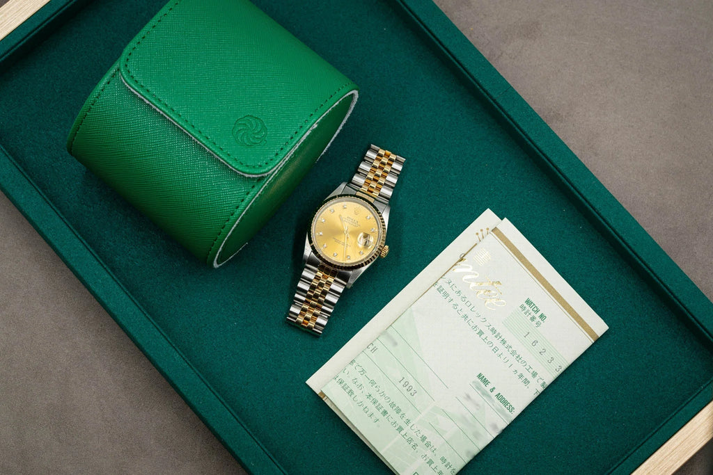 Rolex Datejust 16233 Diamond Champagne Dial