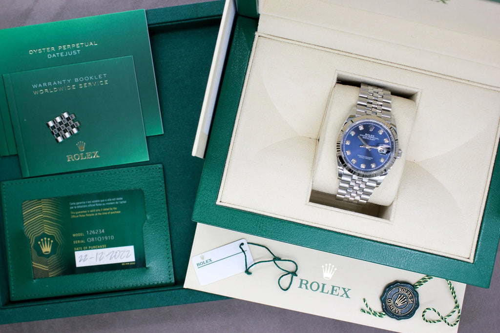 Rolex Datejust 36 126234 Blue Diamond Dial