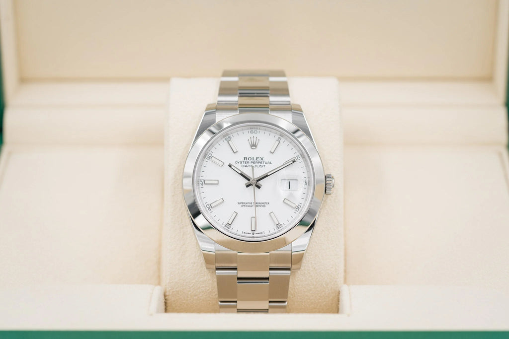 Rolex Datejust 41 126300 White Stick Dial - Watches