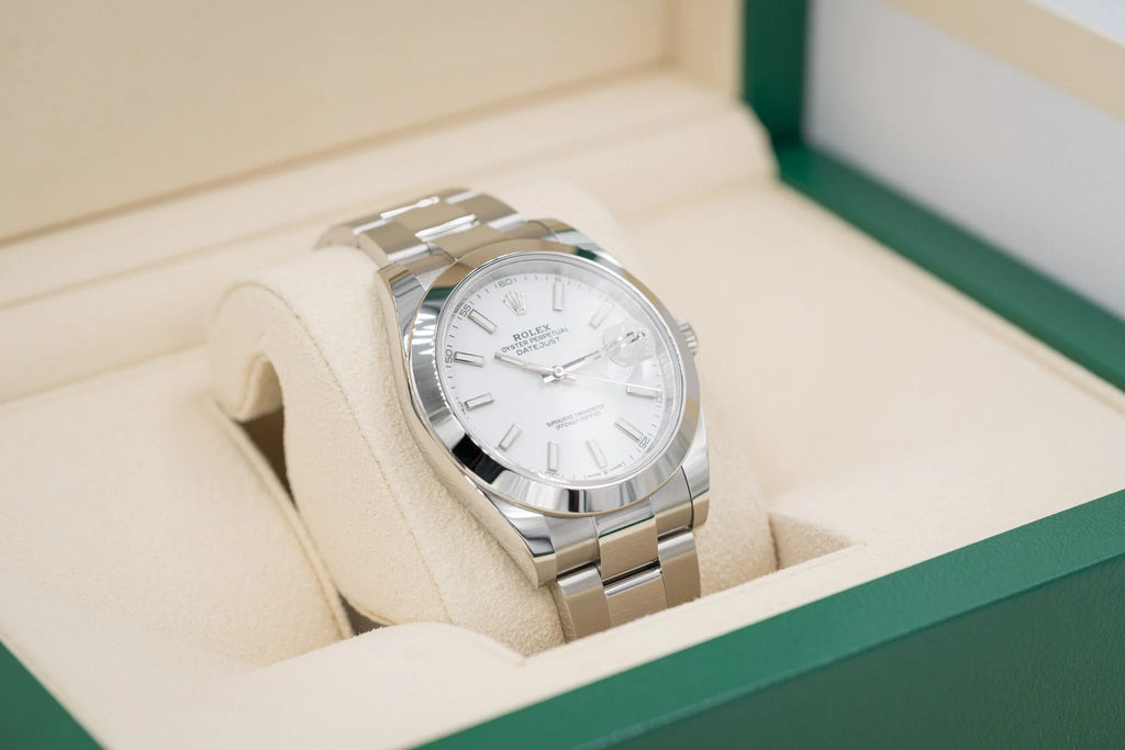 Rolex Datejust 41 126300 White Stick Dial - Watches