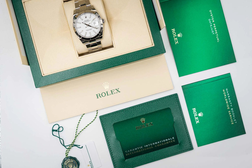 Rolex Datejust 41 126300 White Stick Dial - Watches