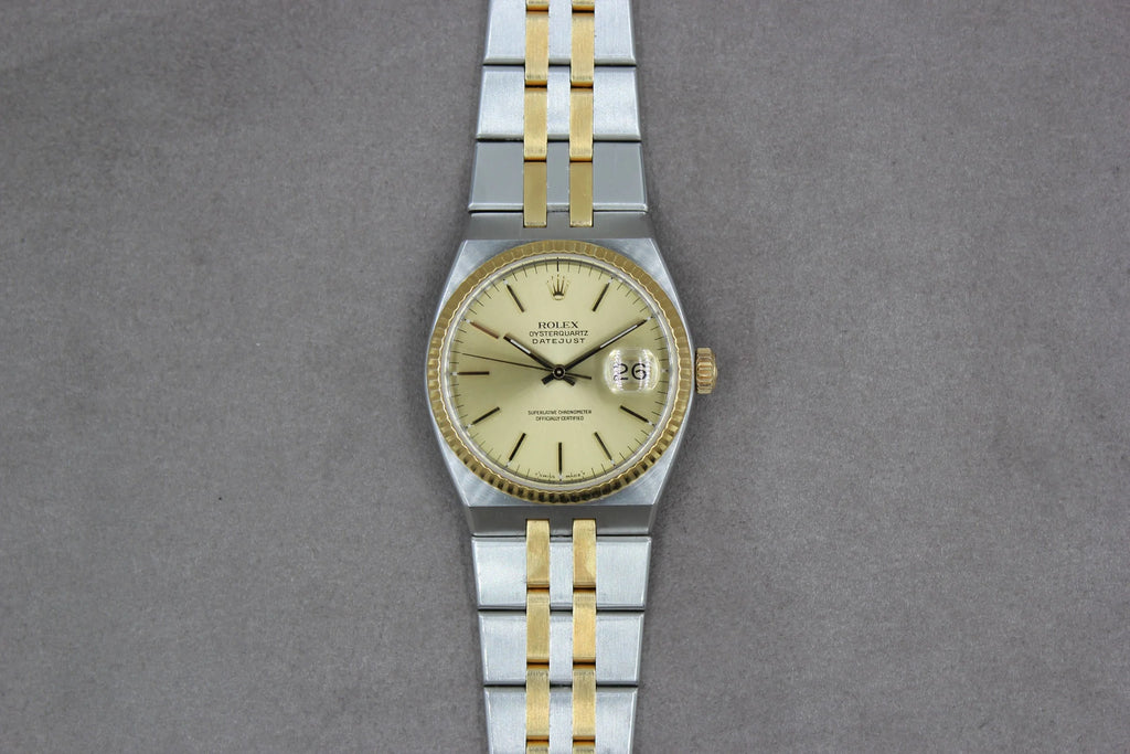 Rolex Datejust Oysterquartz 17013 Champagne Dial