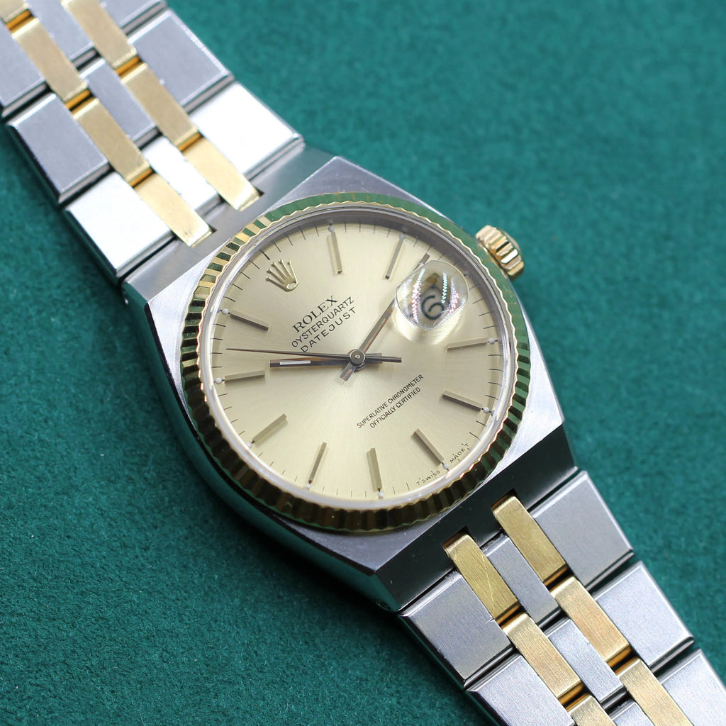Rolex Datejust Oysterquartz 17013 Champagne Dial