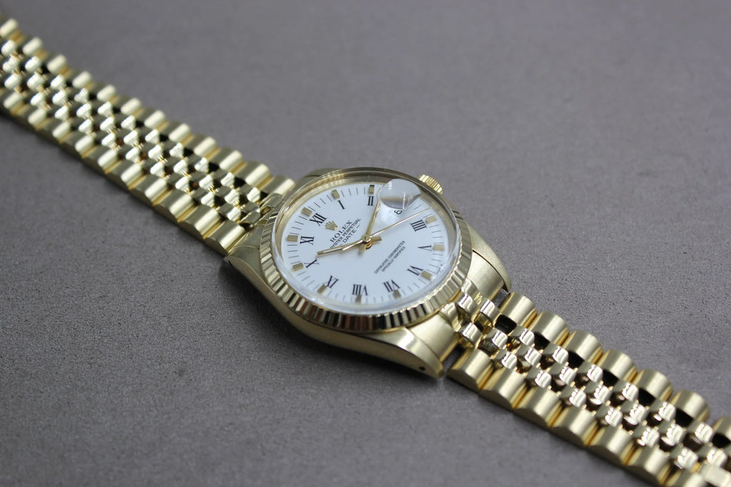 Rolex Oyster Perpetual Date 15037 14K Gold
