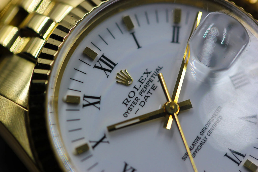 Rolex Oyster Perpetual Date 15037 14K Gold